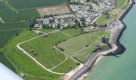 Reculver from the air