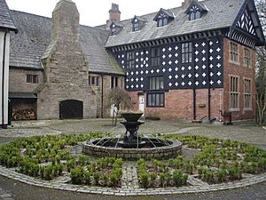 Samlesbury Hall courtyard