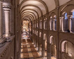 Santiago Compostela Cathedral 2023 - Main Nave Upper shot