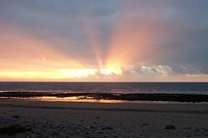 Sunrise, Carmarthen Bay 8-44 - geograph.org.uk - 1351421