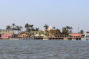 Tlacotalpan seen from the Papaloapan river