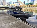 Victoria Police VP10 Naiad patrol boat docked on the Yarra River (1)