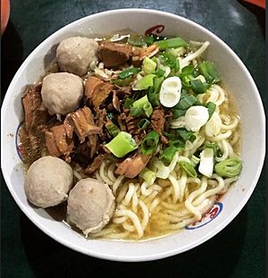 Wonogiri-style noodle soup mie ayam