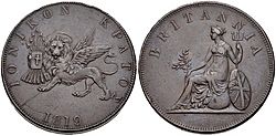 2 Ionian oboli 1819