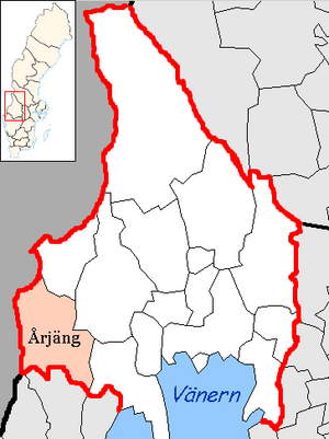 Arjäng Municipality in Värmland County.png