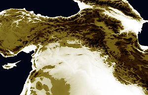 Armenian-highlands-false-color-height-map