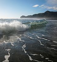 Breaking wave, North Piha