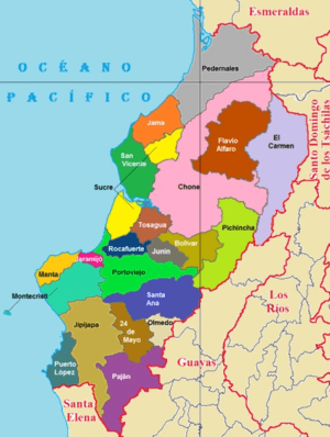 Cantons of Manabí Province