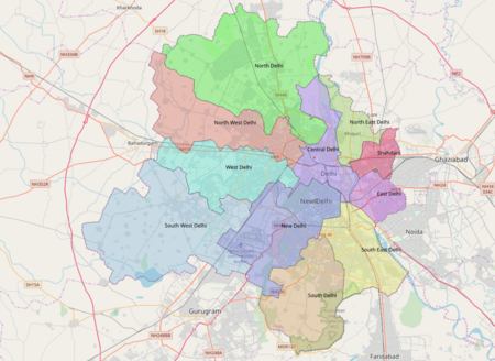 Dehli districts