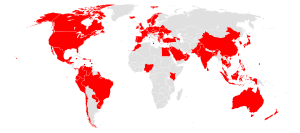 Domino's world map