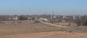 Liberty, seen from the south-southwest along State Spur 34A