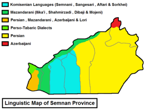 Linguistic Map of Semnan Province