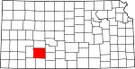 State map highlighting Ford County