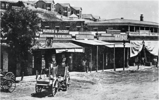 Old Downey Block c1870 Harris Jacoby Kremer