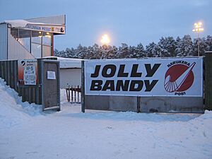 Pori bandystadium entrance