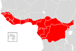 Potamochoerus porcus range map.png