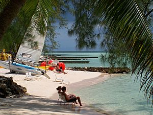 Rum point beach