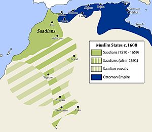 Saadiens - Carte fin XVIe siècle (revised)