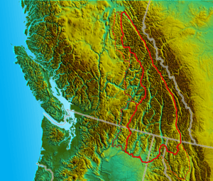 South BC-NW USA-relief ColumbiaMtns wHighlands wcabinetsalish