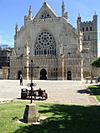 Steeple finial from church of St Mary Major near West Front of Exeter Cathedral.jpg