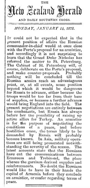 THE New Zealand Hearld AND DAILY SOUTHERN CROSS. TUESDAY, JANUARY 15, 1878