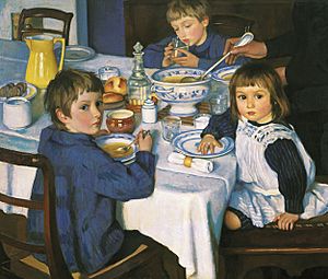 Zinaida Serebryakova (1914) At Breakfast