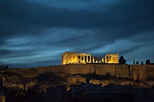 20090624 Acropolis Parthenon Athens Koukaki panoramic view