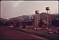 A LITTLE SMOKE COMES FROM THE UNION CARBIDE FERRO-ALLOY PLANT AREA TO THE SOUTH AND WHITE SMOKE FROM FURNACE ^36... - NARA - 557383