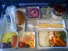 A Vietnam Airlines Economy Class meal