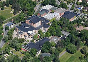 Aerial image of Bayreuth Festspielhaus (view from the southeast)