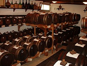 Barrels vinegar