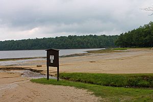 Beach at Lake Jean