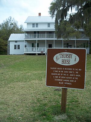 Blue Spring State Park Thursby sign01