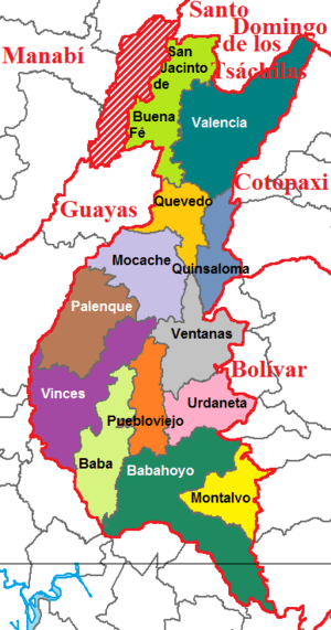 Cantons of Los Ríos Province