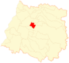 Location of Talca commune in Maule Region