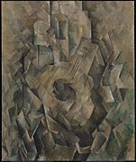 Georges Braque, 1909-10, La guitare (Mandora, La Mandore), oil on canvas, 71.1 x 55.9 cm, Tate Modern, London