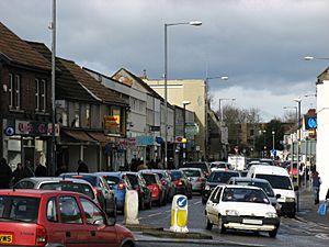 High Street, Keynsham, on a busy day.jpg