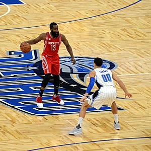 James Harden And Aaron Gordon (31811616060)