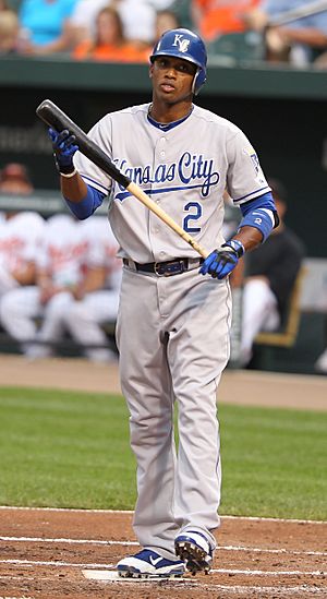 Kansas City Royals shortstop Alcides Escobar