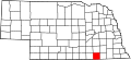 State map highlighting Thayer County