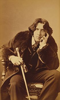 Oscar Wilde portrait by Napoleon Sarony - albumen