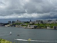 Plymouth hoe from mountbatten 2