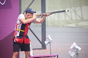 Sgt. Phillip Jungman competing in men’s skeet at the 2020 Summer Olympic Games (51352674020)