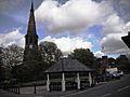 St Wilfrid's from Market Place, Standish