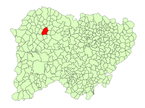 Location in Salamanca