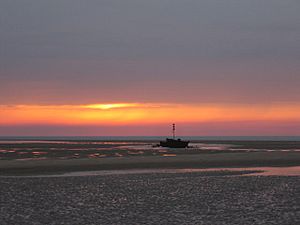 The Wreck (SS Vina) from Scolt Head Island - geograph.org.uk - 611309