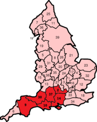 Thomas Hardy's Wessex map