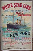 White Star Line Steam Card