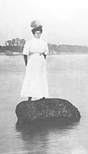 Woman on Indian Head Rock