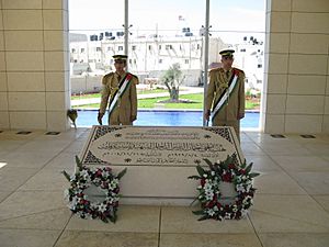 Yasser Arafat's tombstone